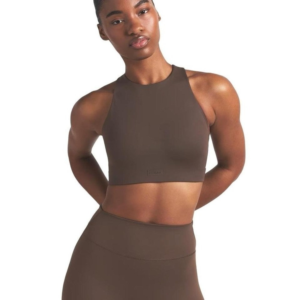 Nike x Skims Matte High Neck Bra - NWT‎ - Dark Sepia - 34ddd